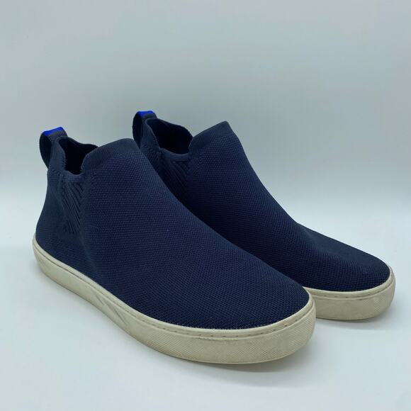 Rothy's Women's size 9 Navy Blue Chelsea Boots Slip On Comfort Nightfall - Picture 1 of 8